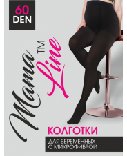 Колготки для беременных MamaLine 60 den микрофибра черный
