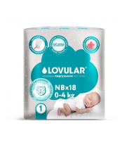 Подгузники стерильные Hot Wind NB (0-4 кг) 18 шт. Lovular